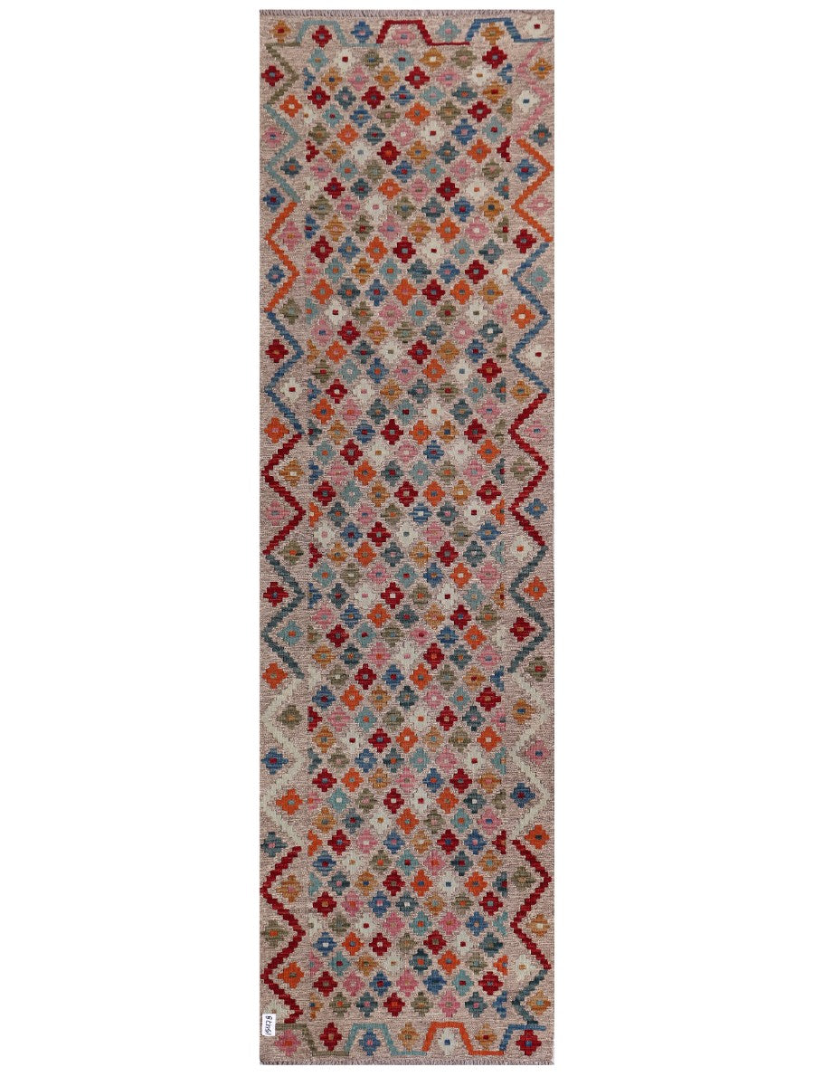 Maimana Afghanistan Kilim Runner - 295 x 84 cm - Handmade