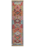 Maimana Afghanistan Kilim Runner - 299 x 79 cm - Handmade