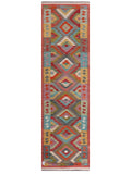 Maimana Afghanistan Kilim Runner - 298 x 86 cm - Handmade