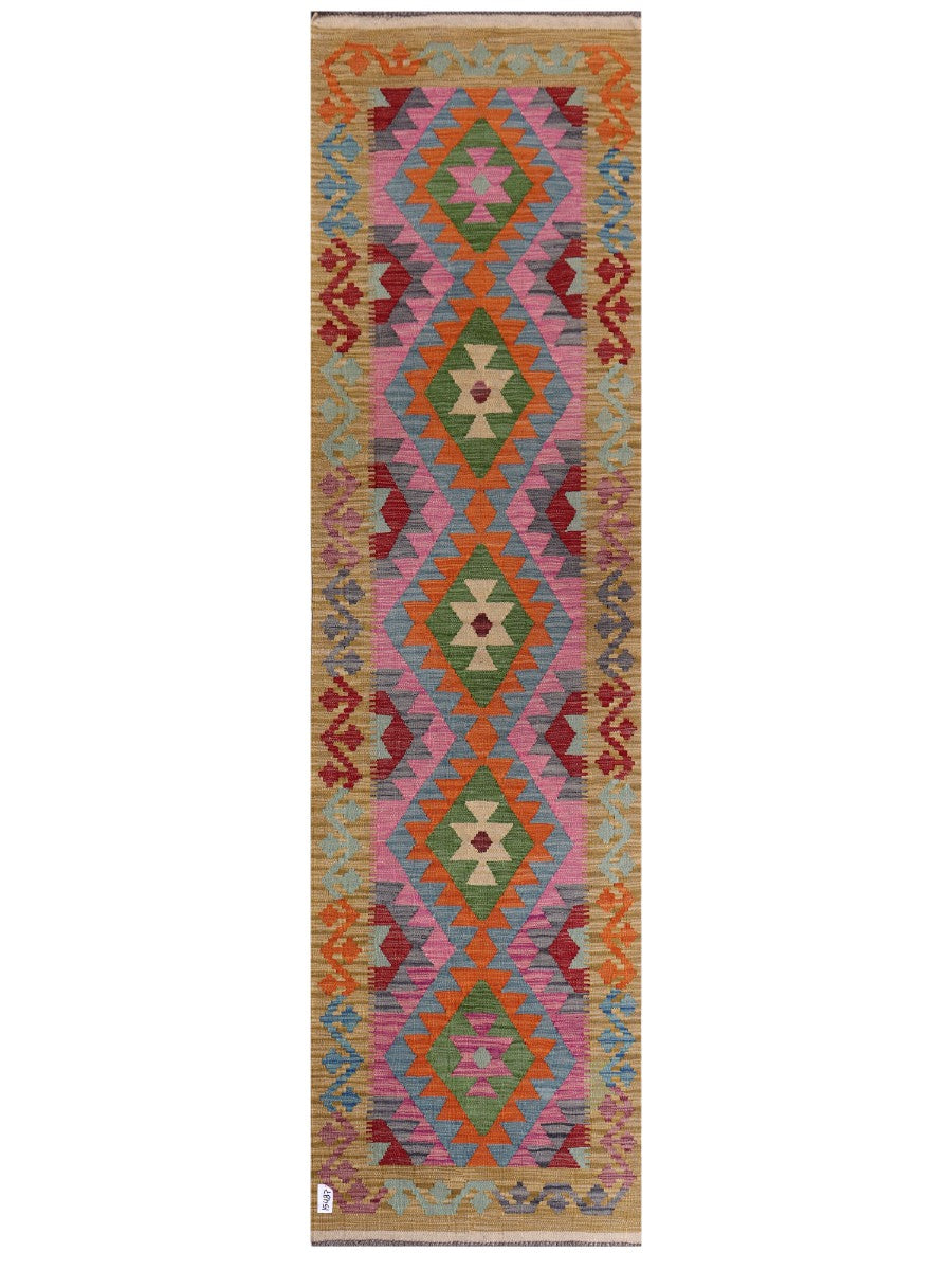 Maimana Afghanistan Kilim Runner - 297 x 81 cm - Handmade