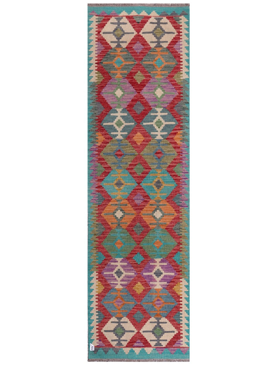 Maimana Afghanistan Kilim Runner - 297 x 86 cm - Handmade