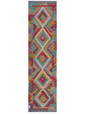 Maimana Afghanistan Kilim Runner - 301 x 79 cm - Handmade