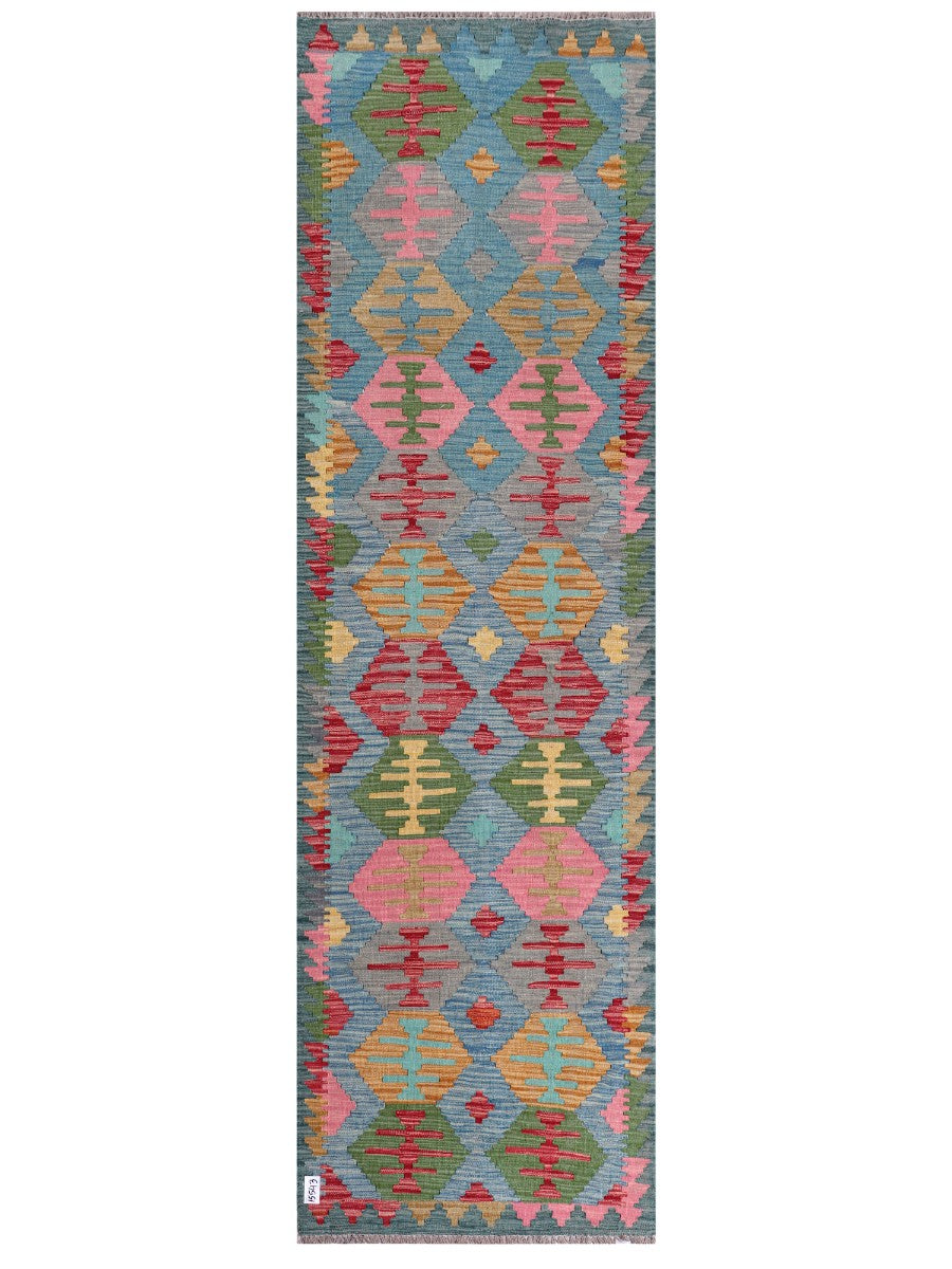 Maimana Afghanistan Kilim Runner - 280 x 83 cm - Handmade