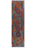 Maimana Afghanistan Kilim Runner - 296 x 82 cm - Handmade