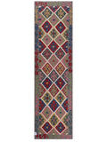 Maimana Afghanistan Kilim Runner - 306 x 86 cm - Handmade