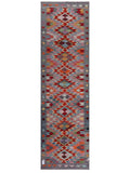 Maimana Afghanistan Kilim Runner - 296 x 87 cm - Handmade