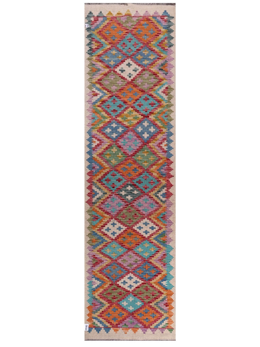 Maimana Afghanistan Kilim Runner - 287 x 79 cm - Handmade
