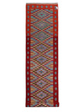 Maimana Afghanistan Kilim Runner - 395 x 83 cm - Handmade
