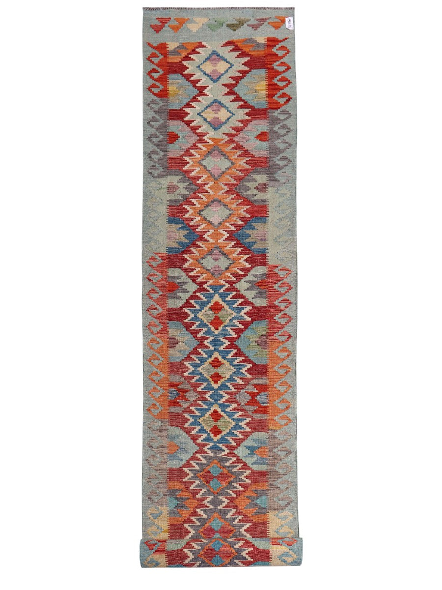Maimana Afghanistan Kilim Runner - 486 x 82 cm - Handmade