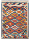 Maimana Afghanistan Kilim Rug - 199 x145 cm - Handmade