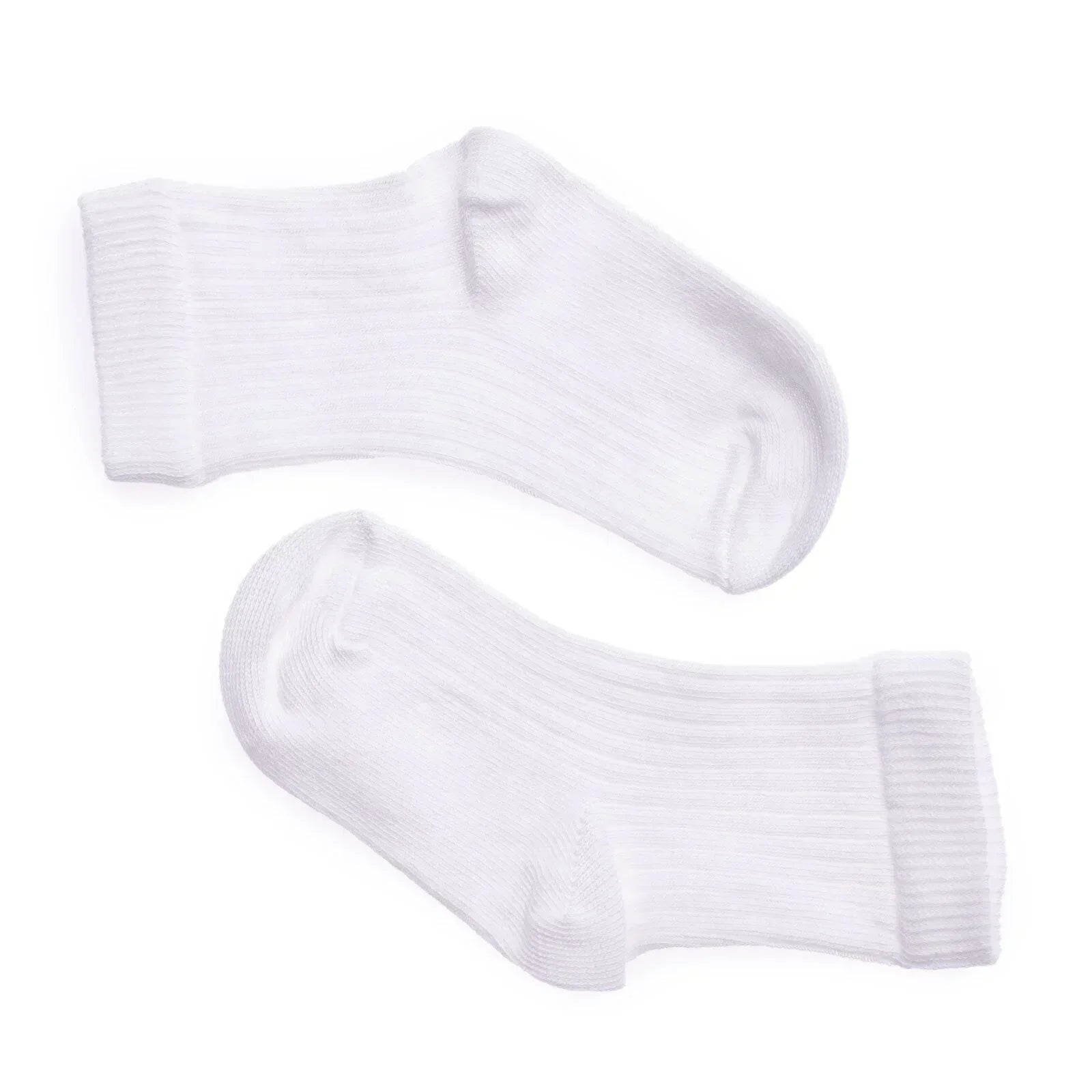 HelloBaby Unisex Baby Socks 3 Pack - White - Bobobiy