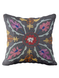 Suzani Hand Embroidered Cushion Cover - 45 x 45 cm - Handmade