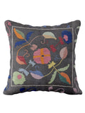 Suzani Hand Embroidered Cushion Cover - 45 x 45 cm - Handmade