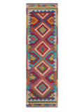 Maimana Afghanistan Kilim Runner - 246 x 75 cm - Handmade