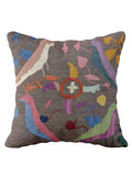 Suzani Hand Embroidered Cushion Cover - 45 x 45 cm - Handmade