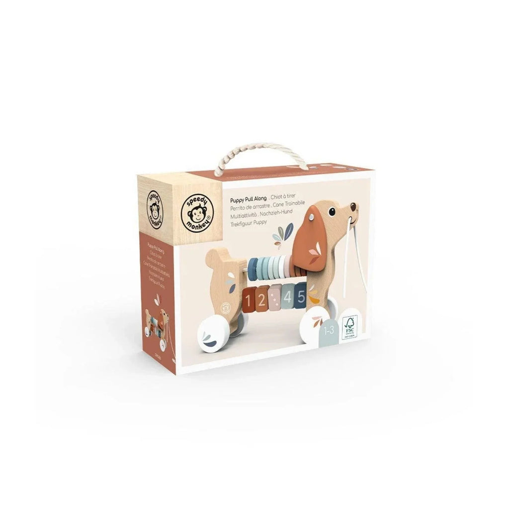 Speedy Monkey Puppy Pull-Along Toy