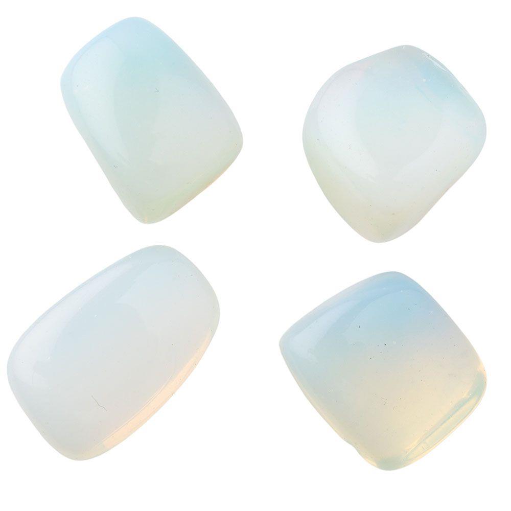 White Opalite Tumbled Semi-Precious Collectible Gemstone