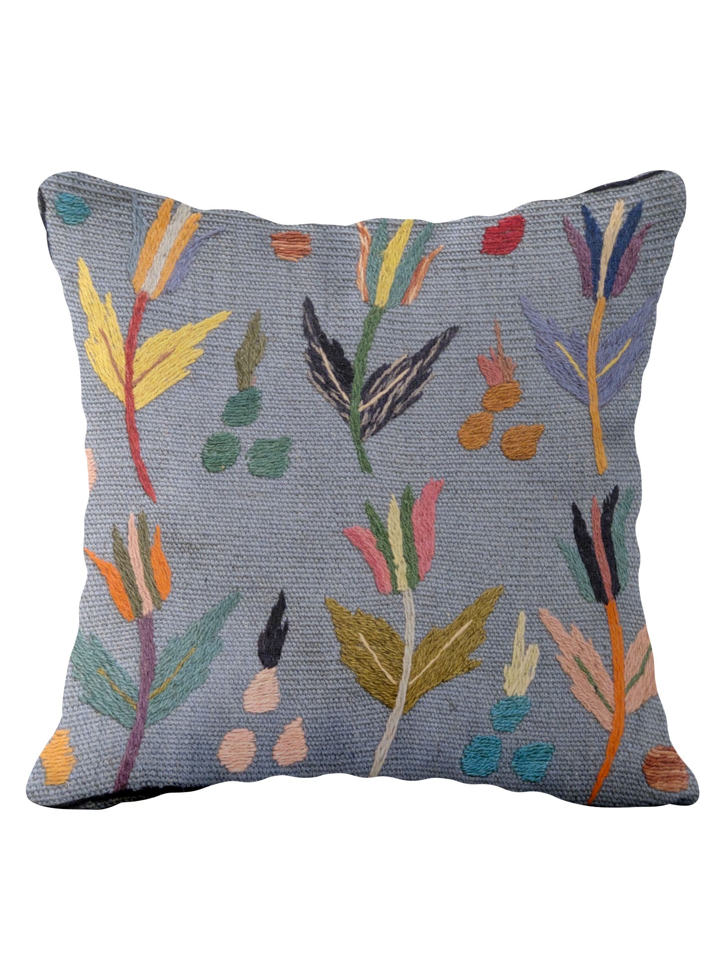 Suzani Hand Embroidered Cushion Cover - 45 x 45 cm - Handmade