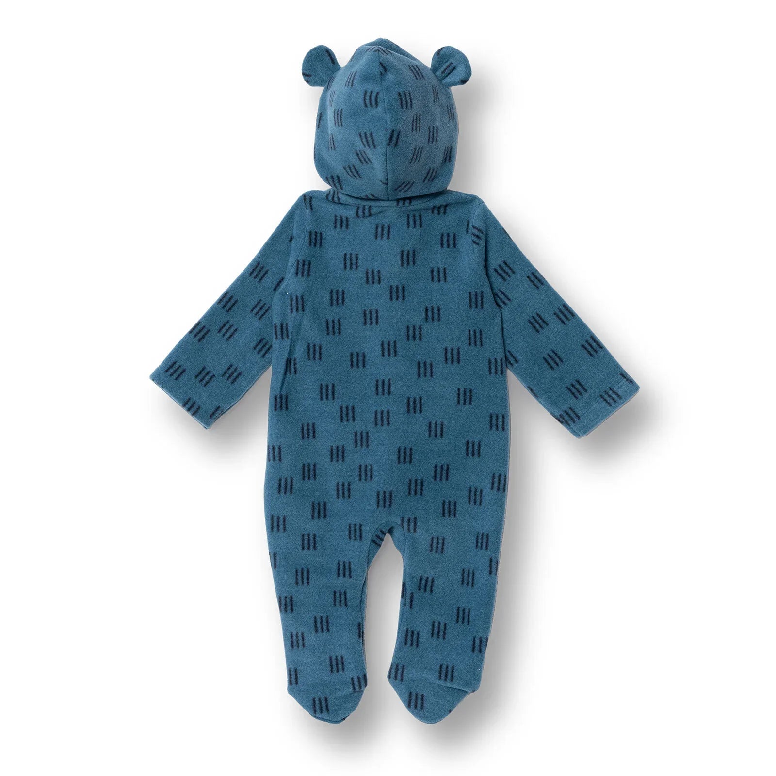 HelloBaby Newborn Polar Footed Jumpsuit - Petrol Printed