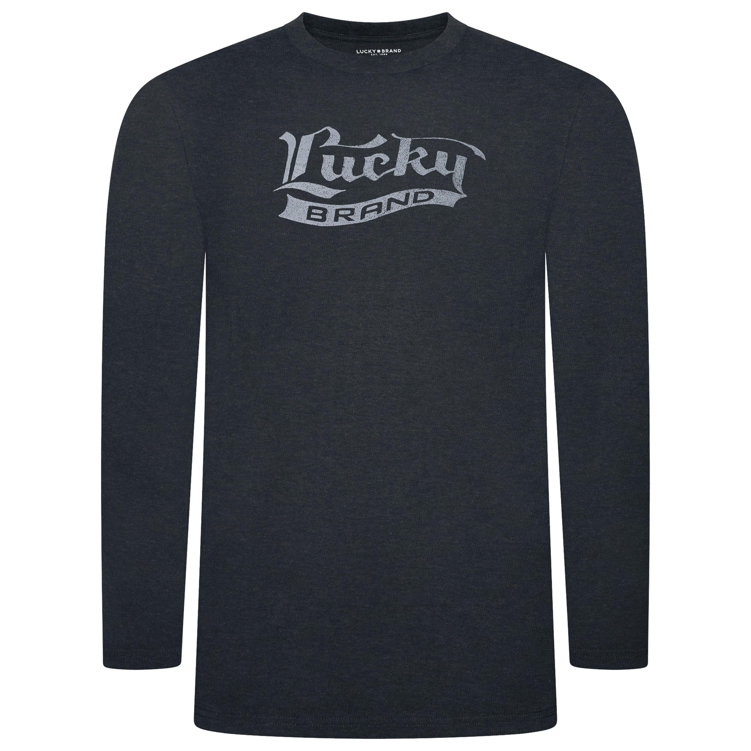 Lucky Brand Crew Neck & Closed Hem Flannel Pant Pyjama Set