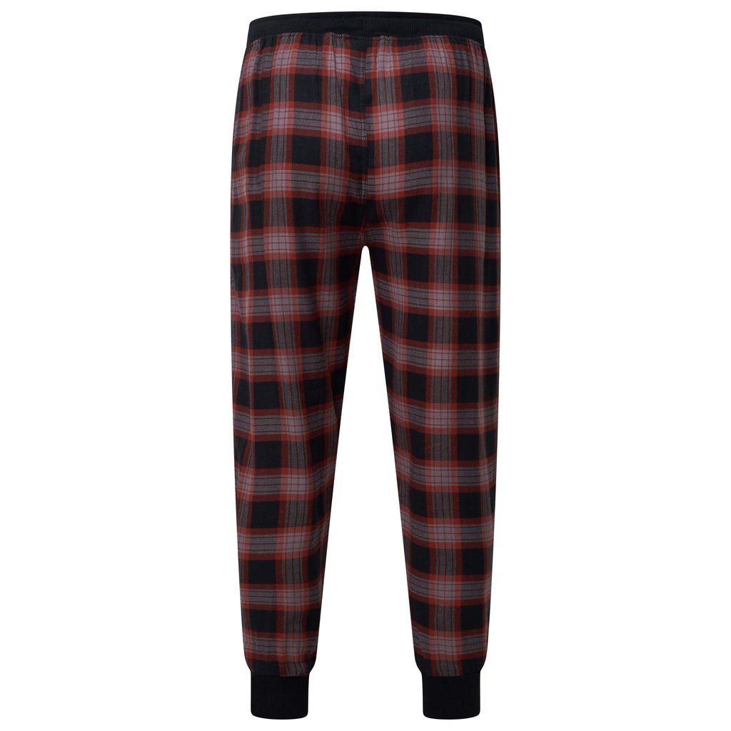 Lucky Brand Crew Neck & Closed Hem Flannel Pant Pyjama Set