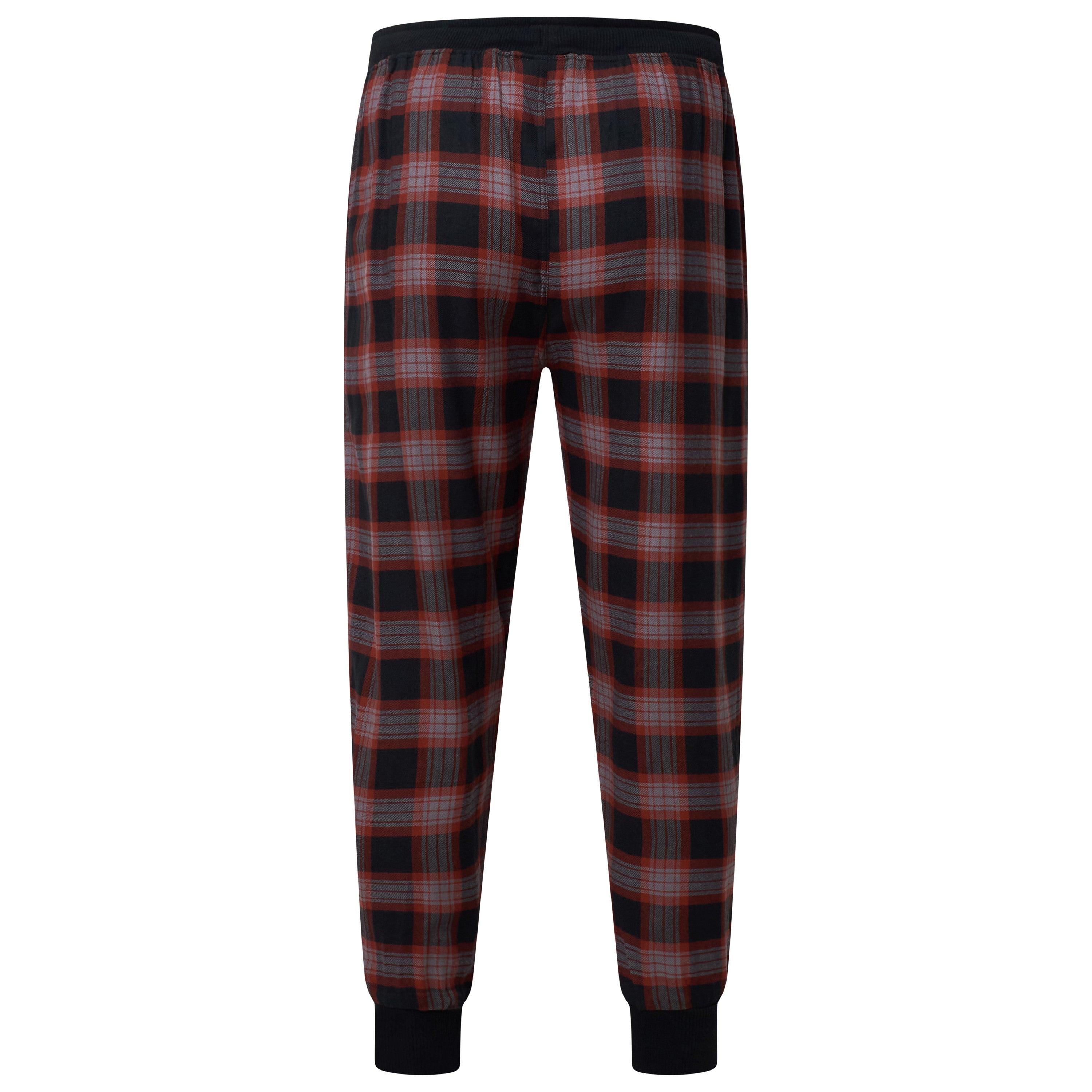 Lucky Brand Crew Neck & Closed Hem Flannel Pant Pyjama Set
