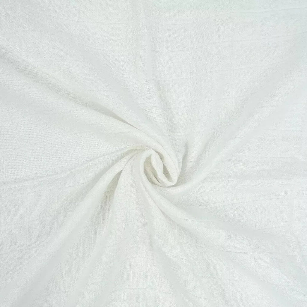 MuslinZ Muslin Swaddles 100x90cm 2 pcs - White - Bobobiy