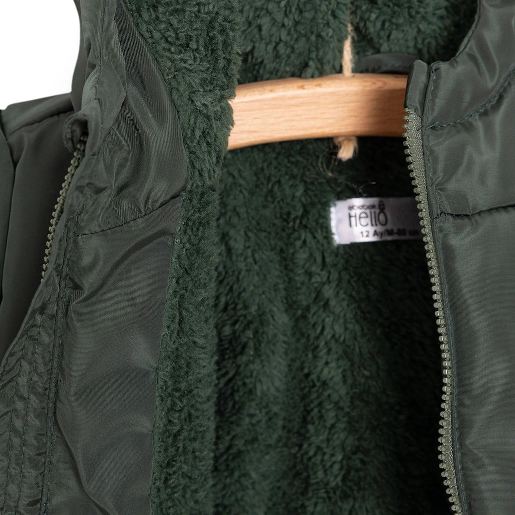 HelloBaby Hooded Coat - Green - Bobobiy