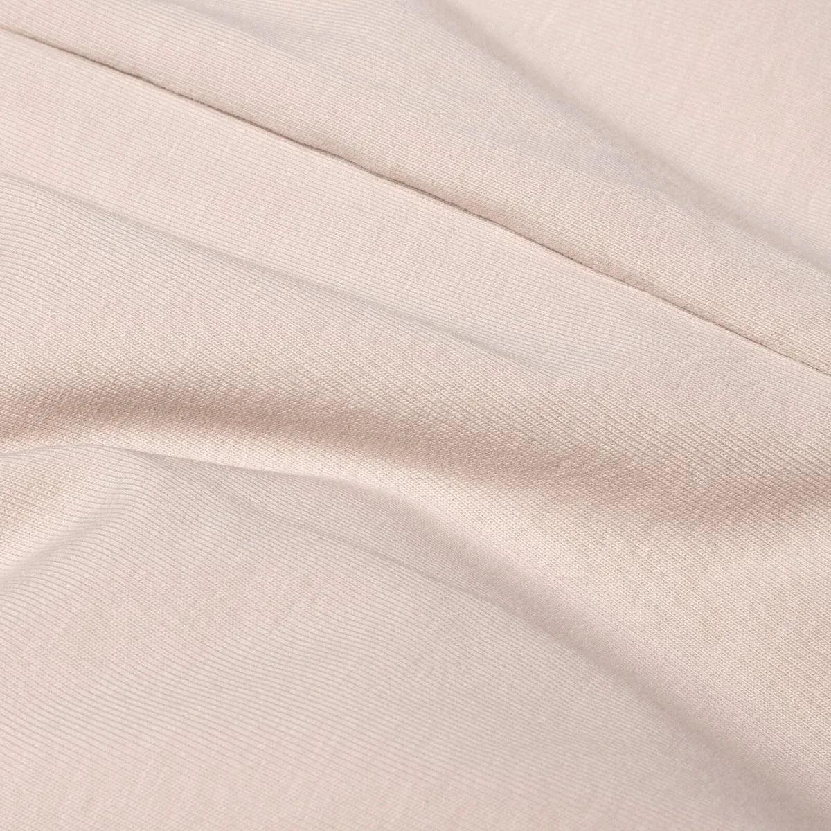 Mink jersey fabric for baby shorts with smooth knit texture