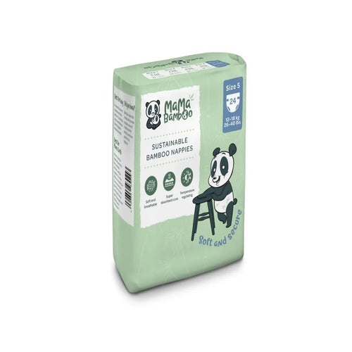 Mama Bamboo Sustainable Bamboo Size 5 - 24 nappies - Bobobiy