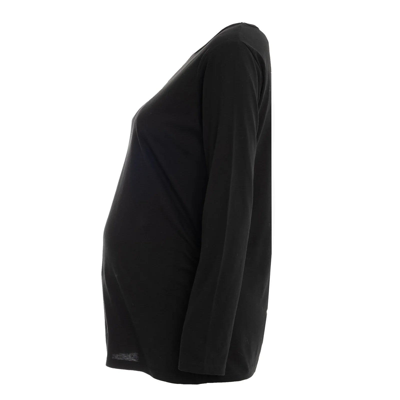 baby mom Short Sleeve Maternity Tshirt - Black