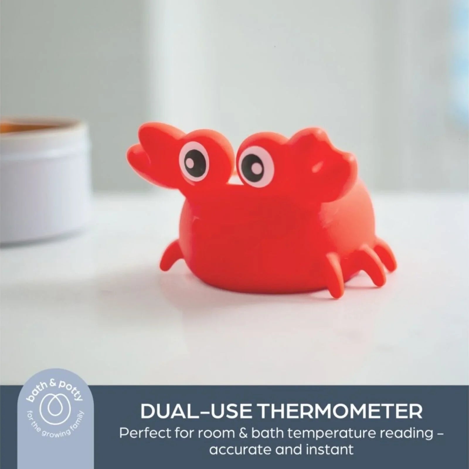 Dreambaby 2-in-1 Room & Bath Crab Thermometer