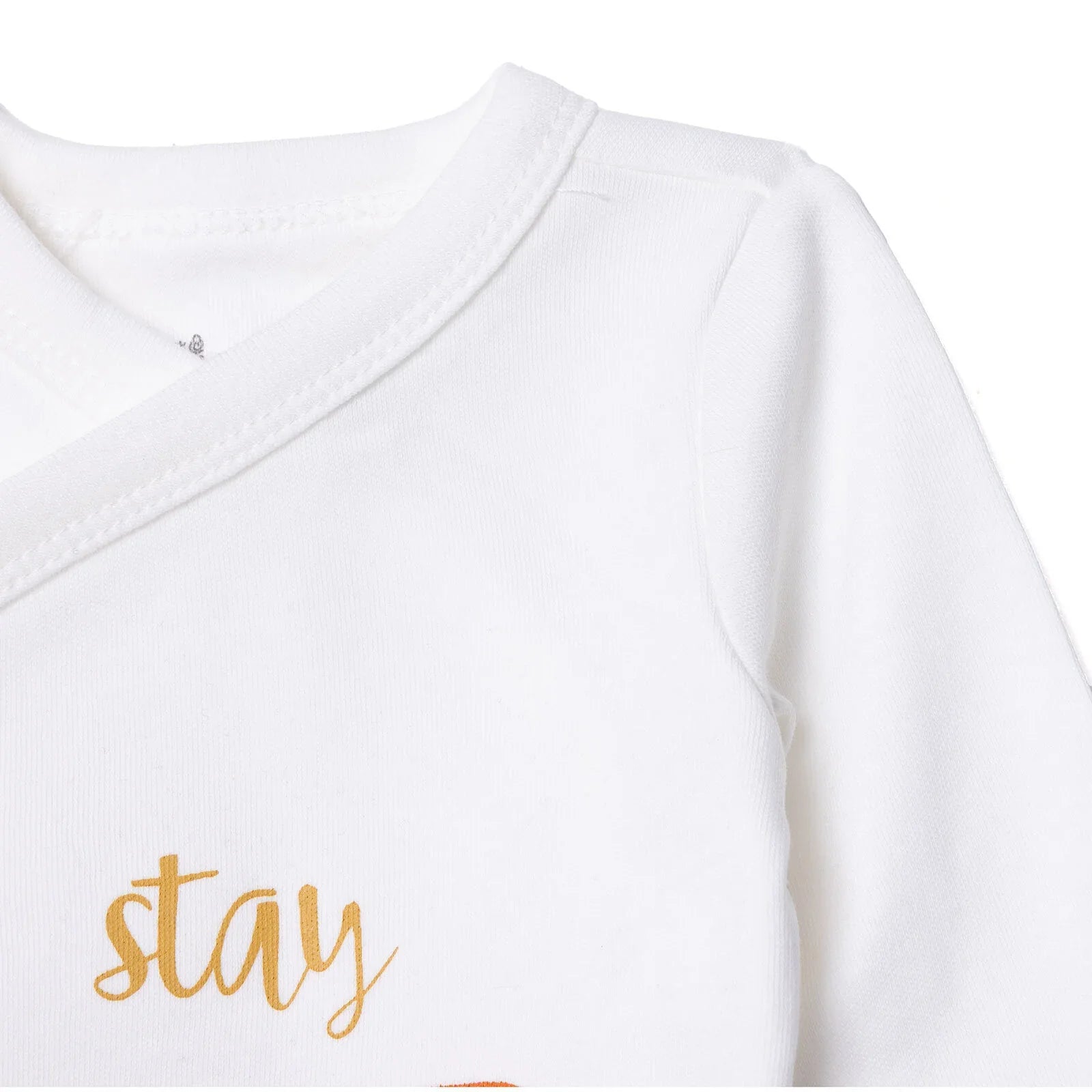 HelloBaby Newborn Body Footed Bottom - Ecru