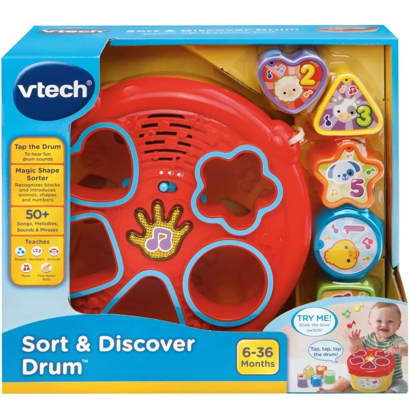 VTech Sort & Discover Drum - Bobobiy