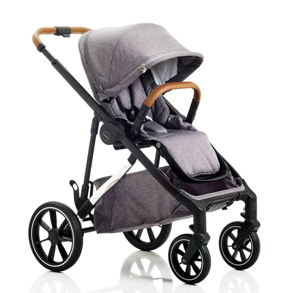 Mee-Go Uno Plus 2-in-1 Pushchair & Pram - Grey/Chrome