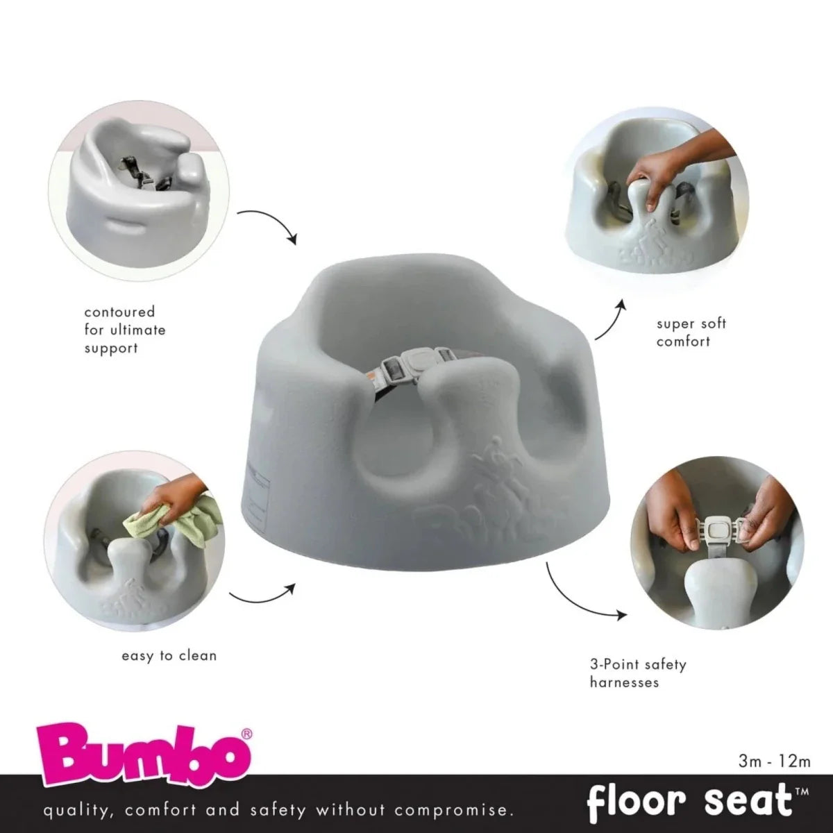 Bumbo Floor Seat 3-12 months - Hemlock