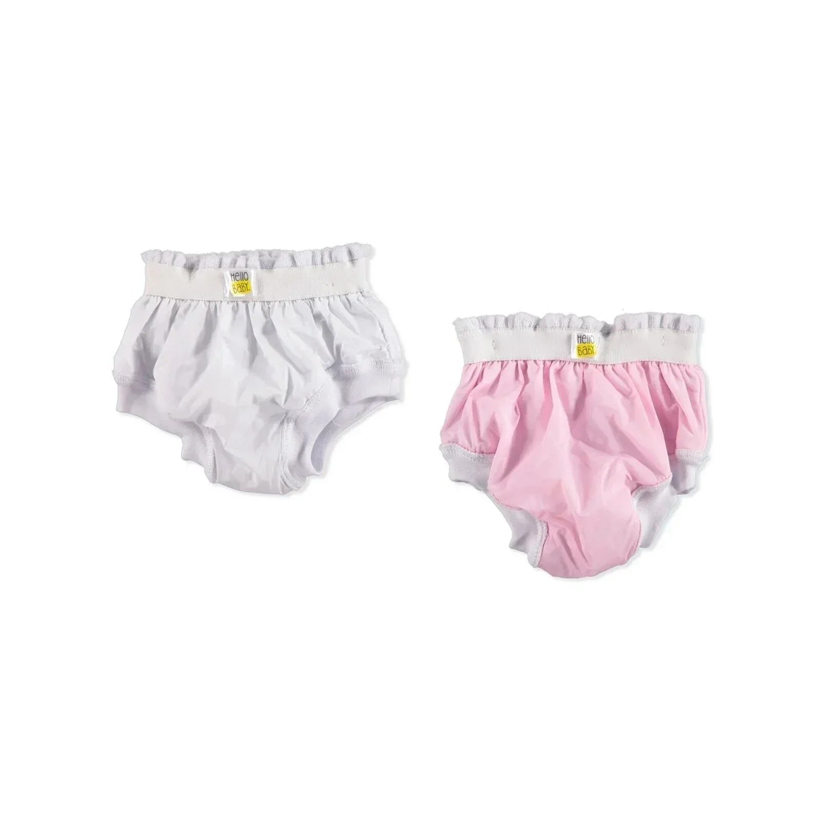 HelloBaby Baby Training Panties 2 pcs - Pink & White - Bobobiy