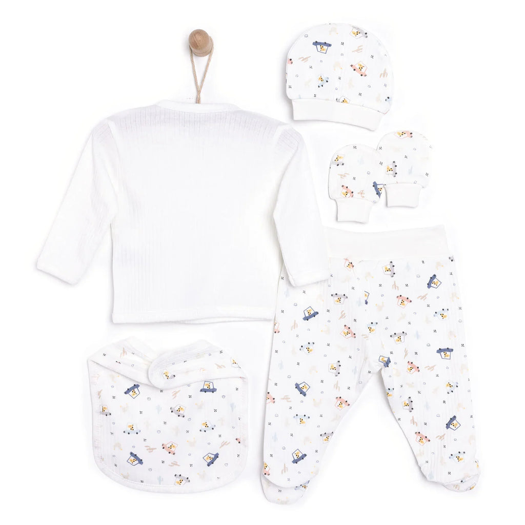 Tiffany Baby Boy Clothes Hanger 5 pcs - Ecru