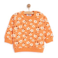 HelloBaby Baby Girl Basic Flower Printed Sweatshirt - Printed