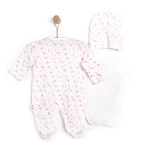 Tiffany Newborn Premature Baby Set - Ecru - Bobobiy