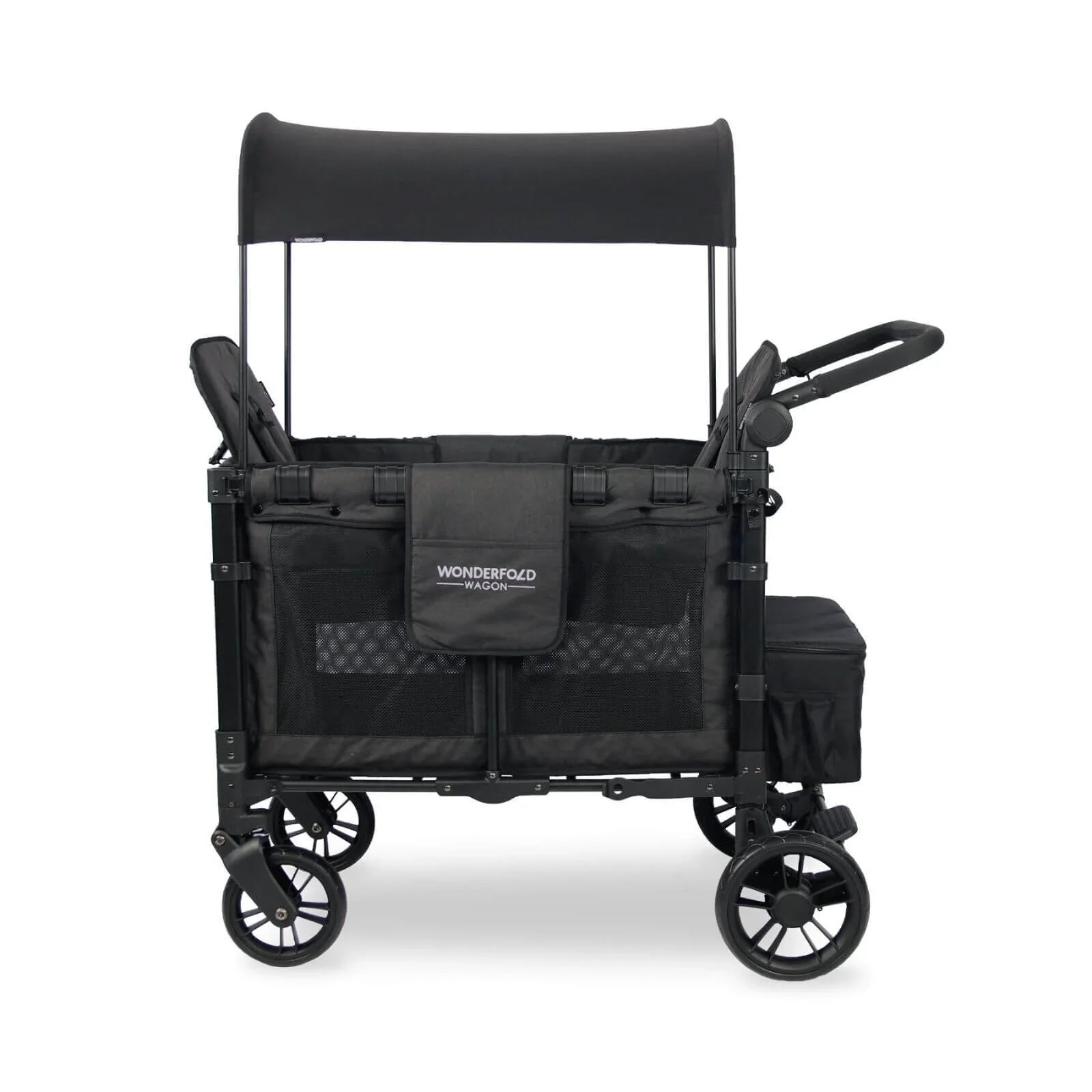 Wonderfold W2 Elite Double Stroller Wagon - Volcanic Black
