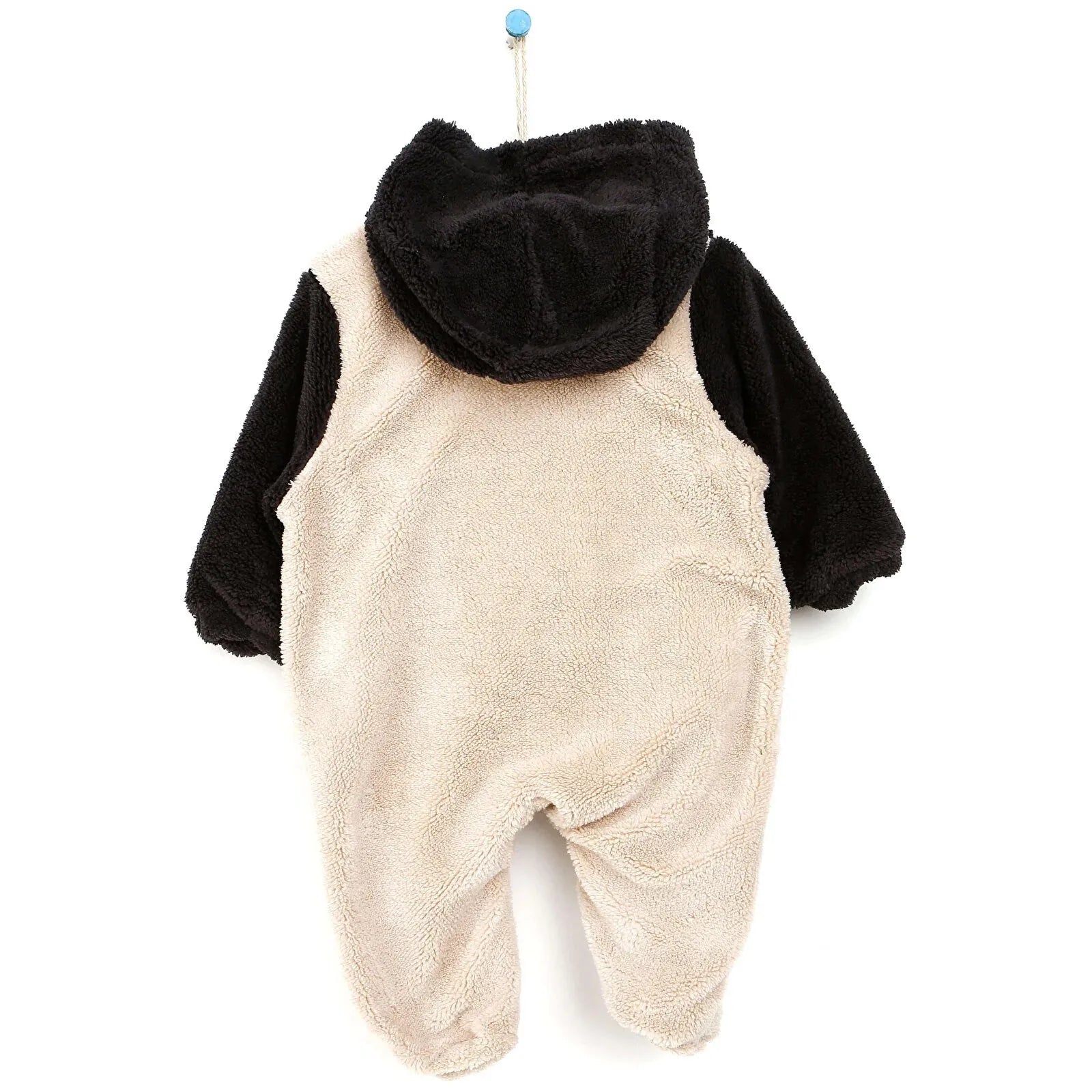 Midimod Newborn Baby Boy Cute Bear Welsoft Jumpsuit - Anthracite