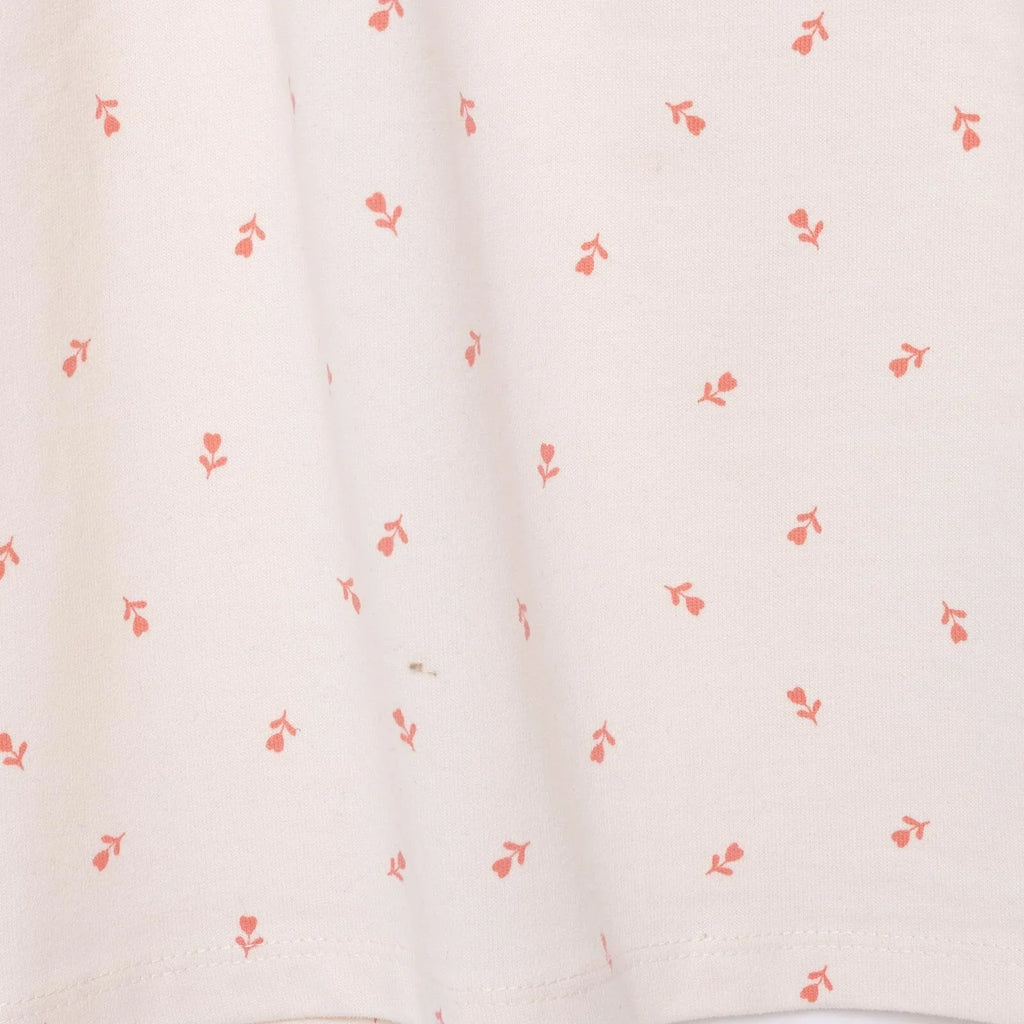 HelloBaby Winter Cherry Dress - Ecru Printed