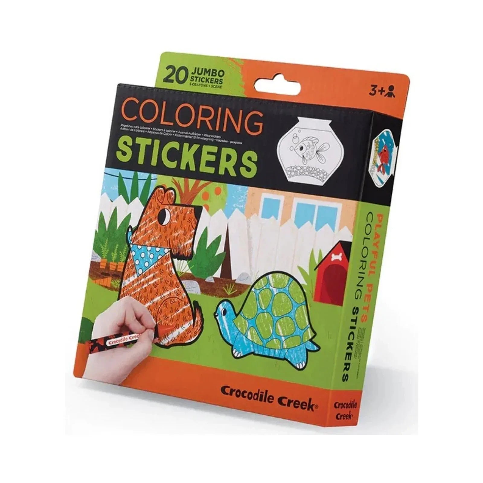 Crocodile Creek Playful Pets Colouring Stickers - Bobobiy