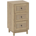 40 cm Drawer Chest of Drawers with 3 Drawer - Oak - Bobobiy