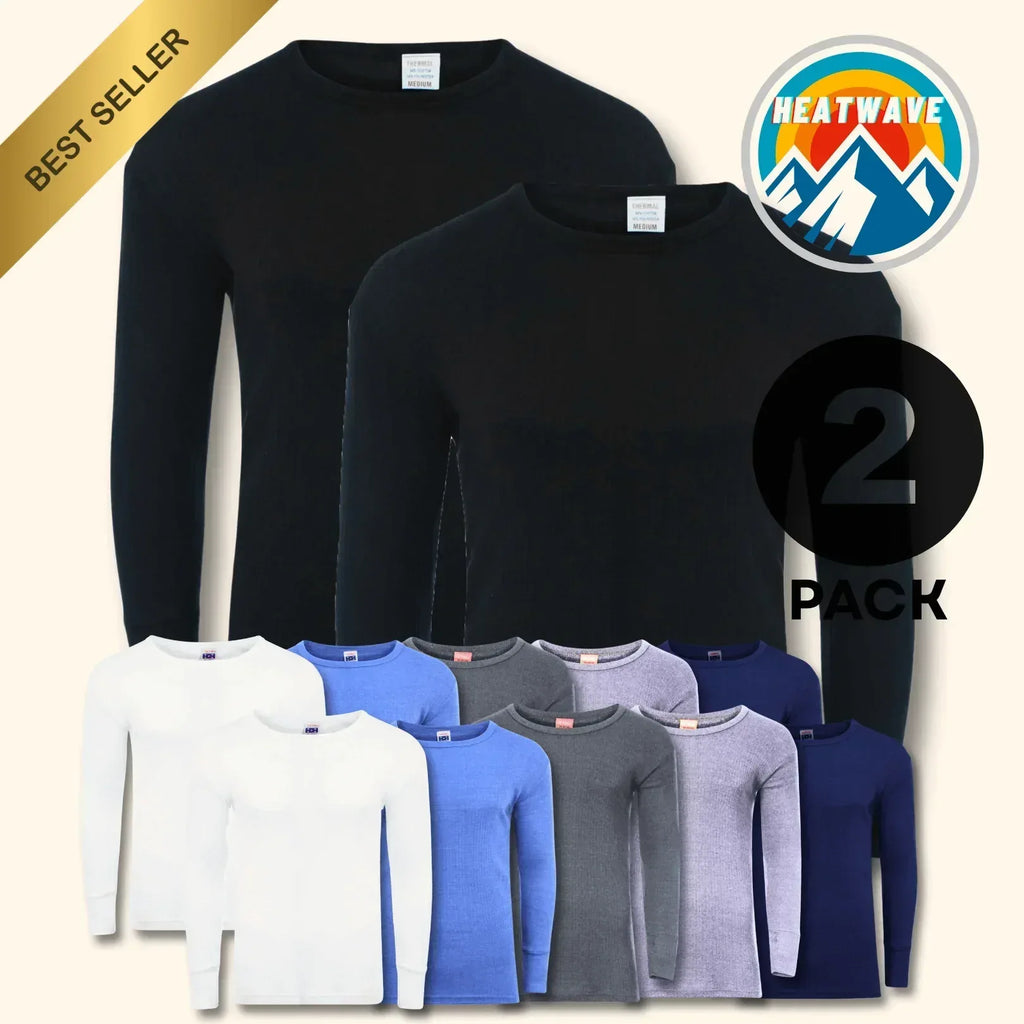 2-pack-men-s-thermal-underwear-long-sleeve-tops-warm-durable-baselayer-insulated-brushed-yarn-for-running-hiking-cold-weather-sportswear-durable-winter-clothing-small-to-xxl-white-bla - Bobobiy
