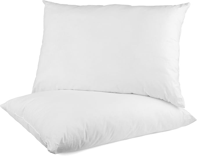 2 Pack Super Bounce Back Pillows Luxury Premium Fibre Filling for Superior Comfort and Support