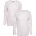 2-pack-women-s-thermal-long-sleeve-tops-base-layer-insulated-warm-underwear-for-outdoor-sports-running-hiking-cold-weather-workwear-by-heatwave-thermalwear-white-14-16-thermal-underwe - Bobobiy