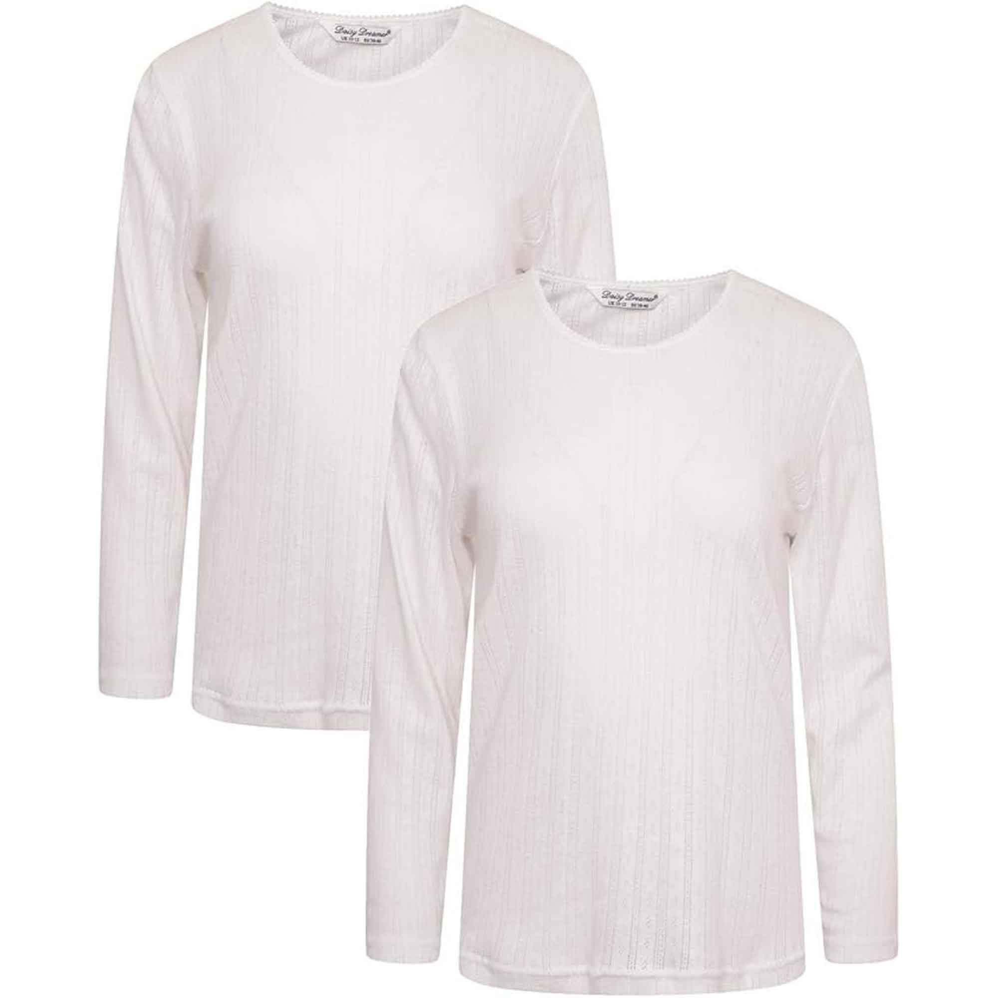 2-pack-women-s-thermal-long-sleeve-tops-base-layer-insulated-warm-underwear-for-outdoor-sports-running-hiking-cold-weather-workwear-by-heatwave-thermalwear-white-14-16-thermal-underwe - Bobobiy