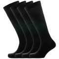 2-pairs-unisex-travel-socks-black-long-knee-high-breathable-flight-socks-by-sock-stack-4-6-black-socks-1176798632 - Bobobiy